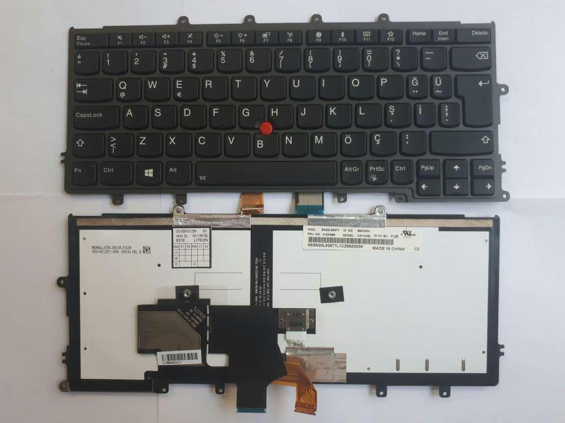 Noteware Lenovo Uyumlu Thinkpad Uyumlu IÞIKLI X240 X250 X260 X270 01EP024 Laptop Klavyesi