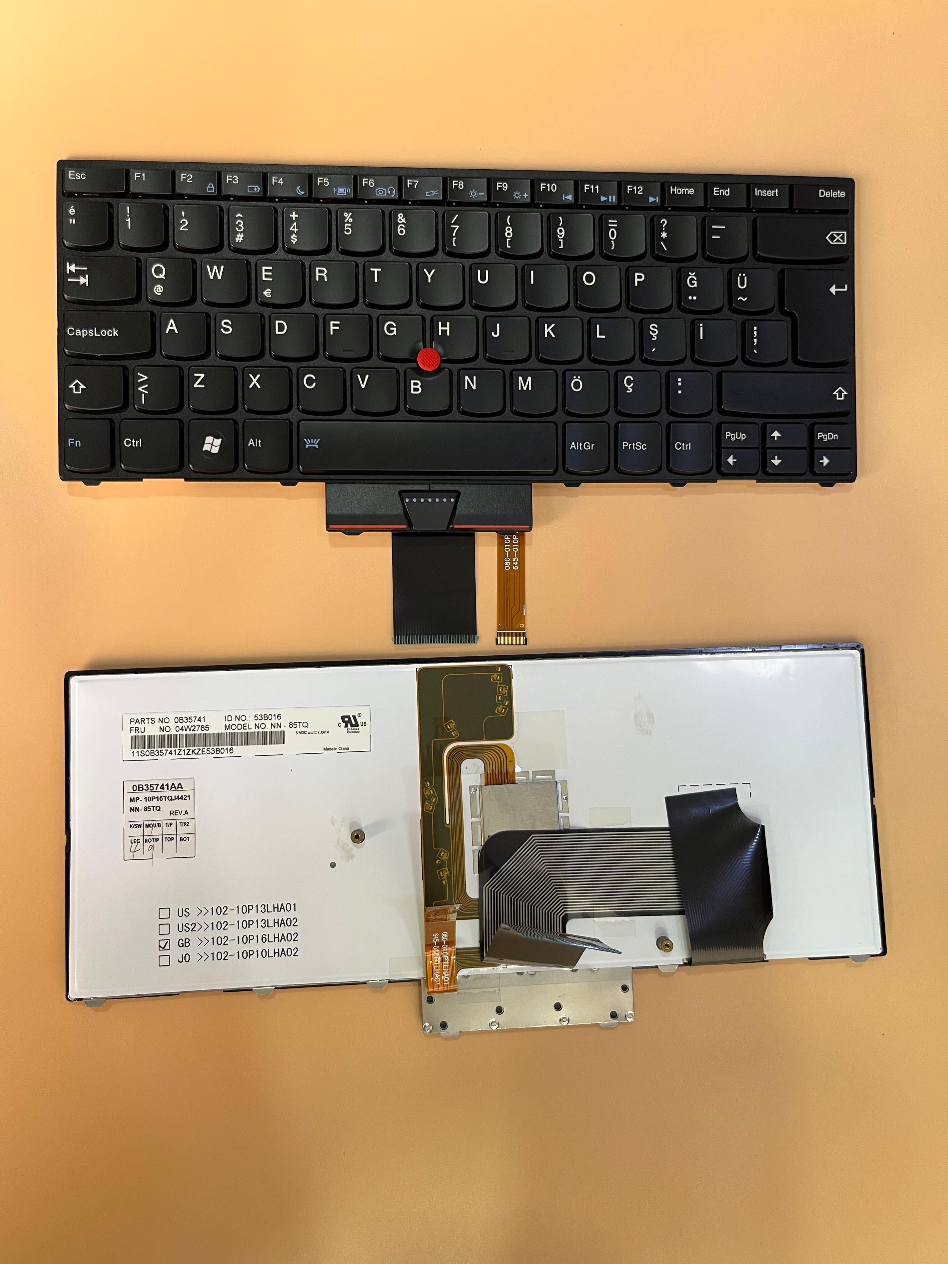 Noteware Lenovo Uyumlu Thinkpad Uyumlu X1 Type 1293. 1294 Xi Hybrid 04W1000 NN-85N0 X1 notebook Türkçe led klavye