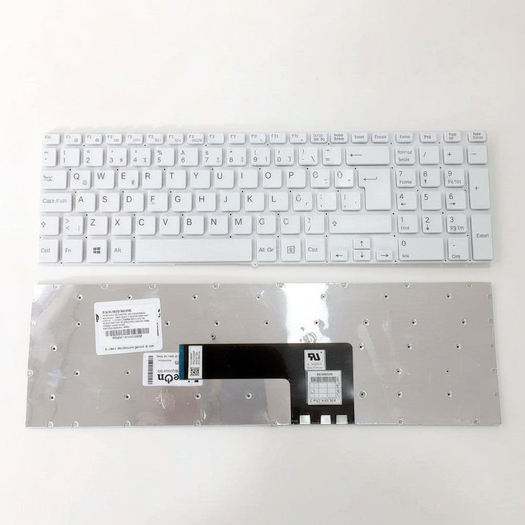 Noteware Sony Compatible SVF15 SVF15NE2E SVF1521A6E Notebook Keyboard Keypad White Original