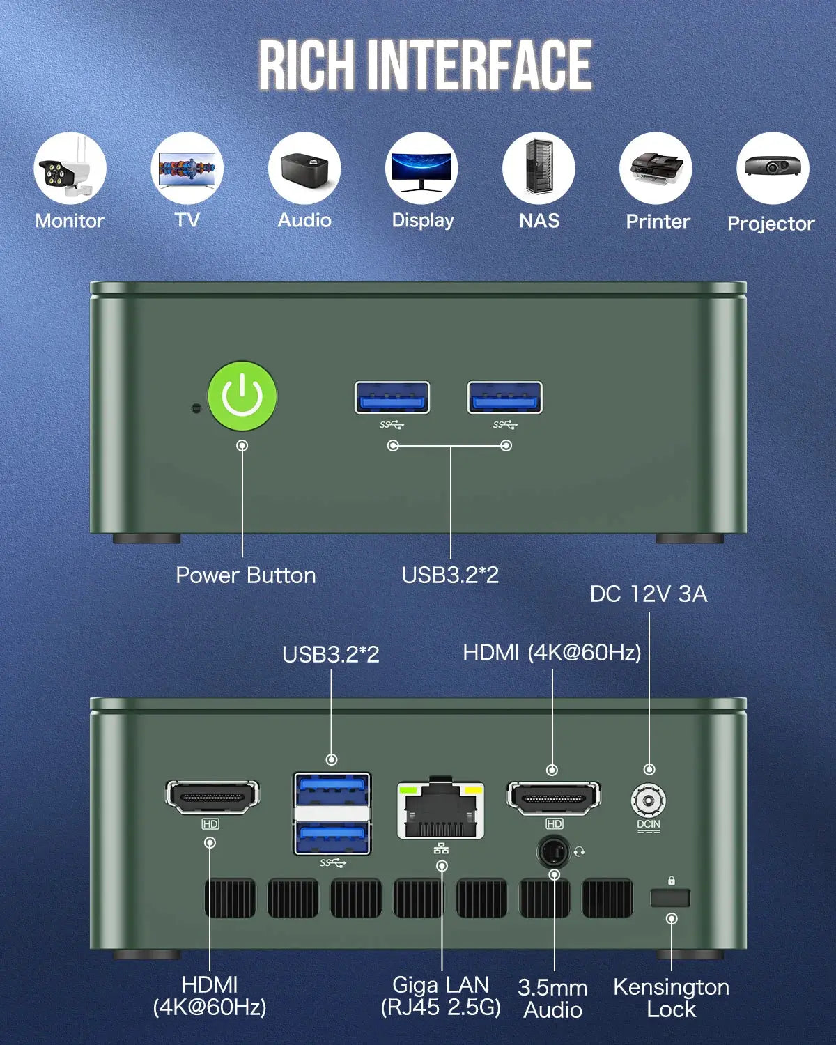 GMKtec NucBox G3 Plus Mini Bilgisayar Intel® 12th Twin Lake N150 — Ön Sipariş