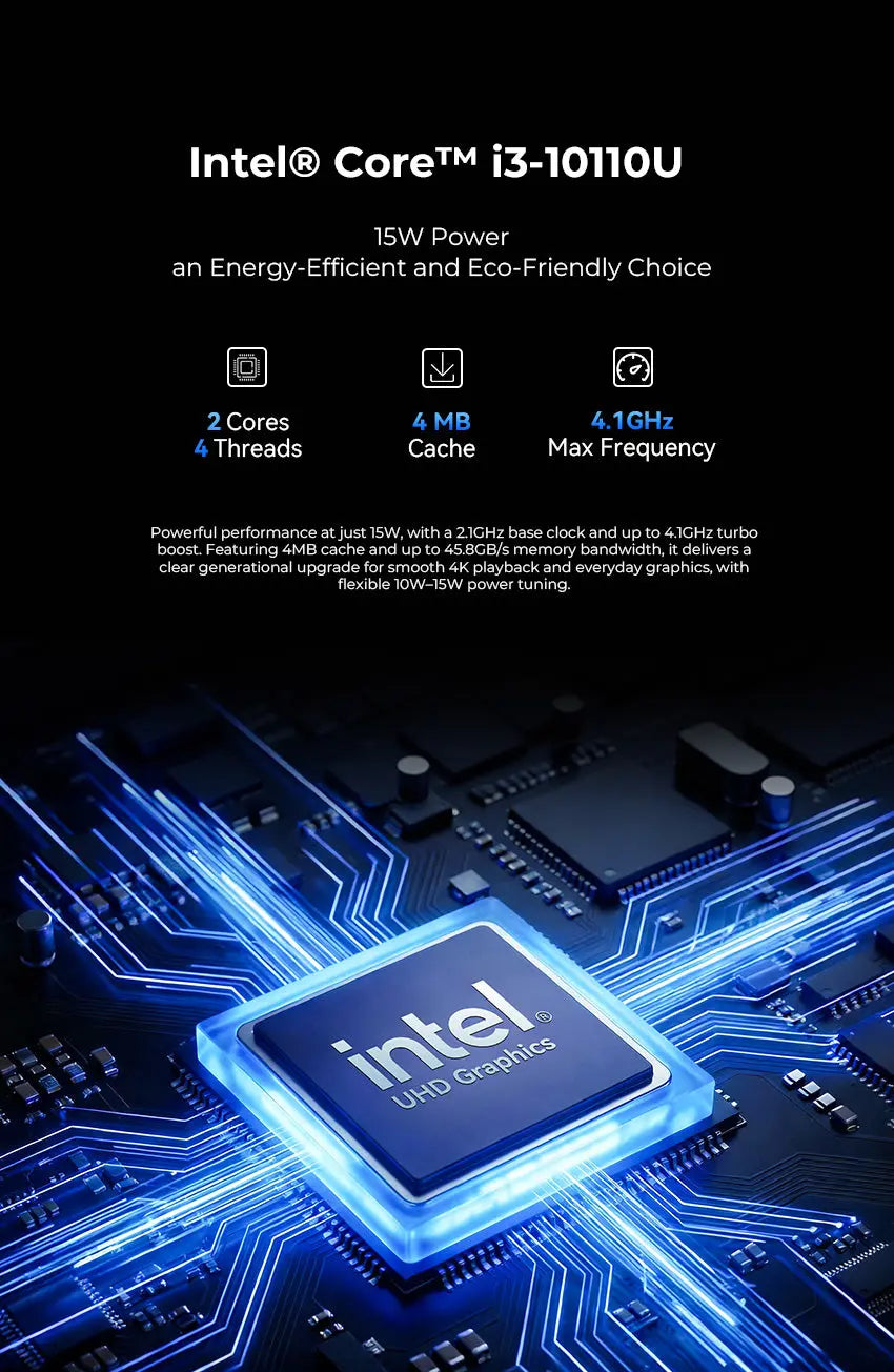 GMKtec NucBox G3 Pro Mini Bilgisayar Intel® Core™ i3-10110U — Ön Sipariş