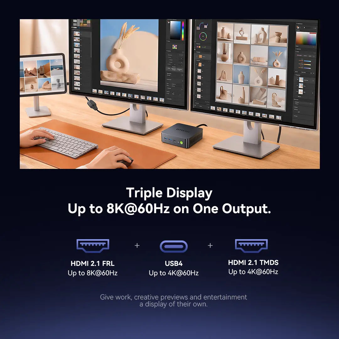 GMKtec K17 Plus Intel® Core™ Ultra 7 258V Mini Bilgisayar — Ön Sipariş