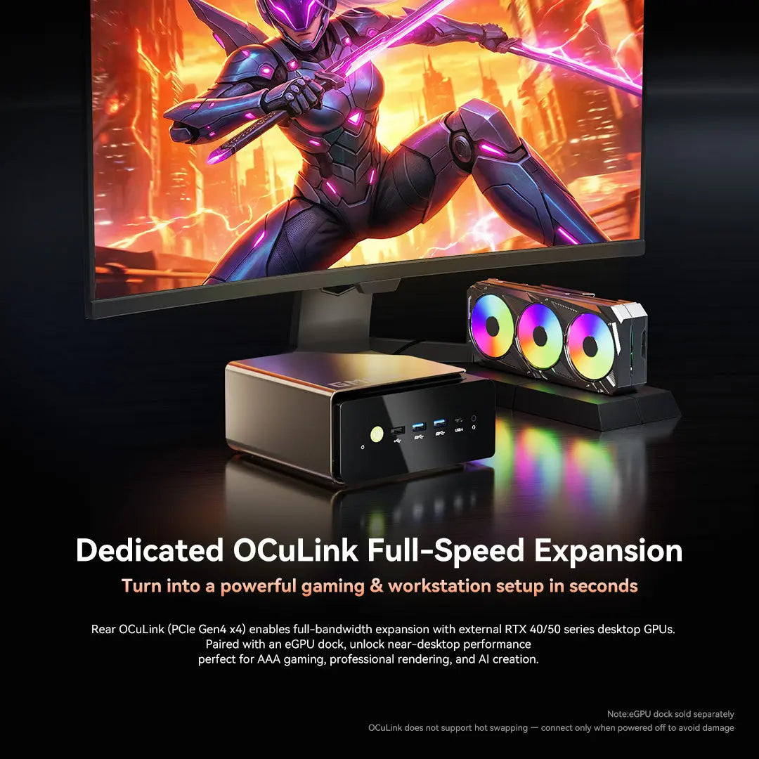 GMKtec EVO-T2 Intel® Core™ Ultra X7 358H AI Mini Bilgisayar — Ön Sipariş