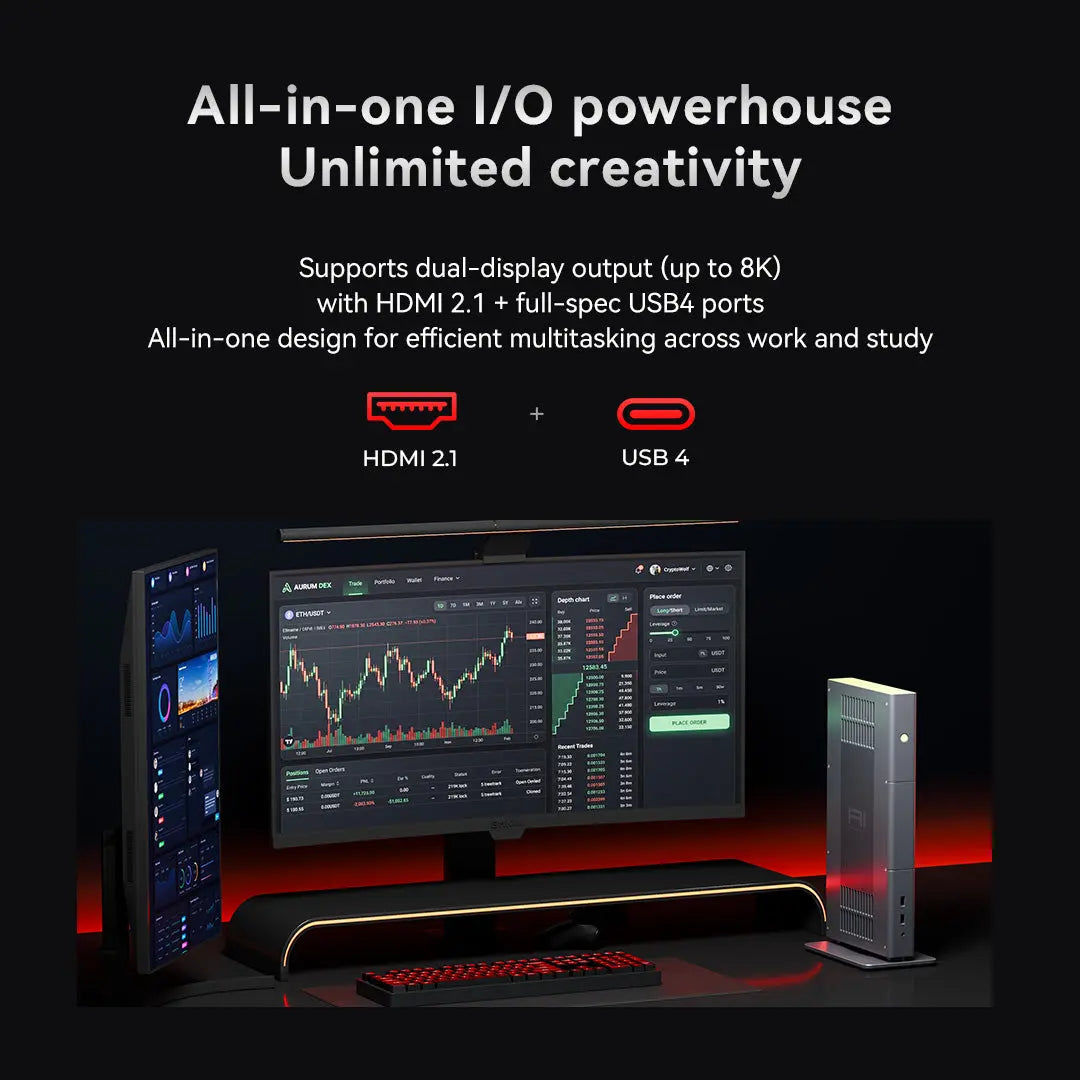 GMKtec EVO-X3 AMD Ryzen™ AI Max+ 395 AI Mini Bilgisayar — Ön Sipariş