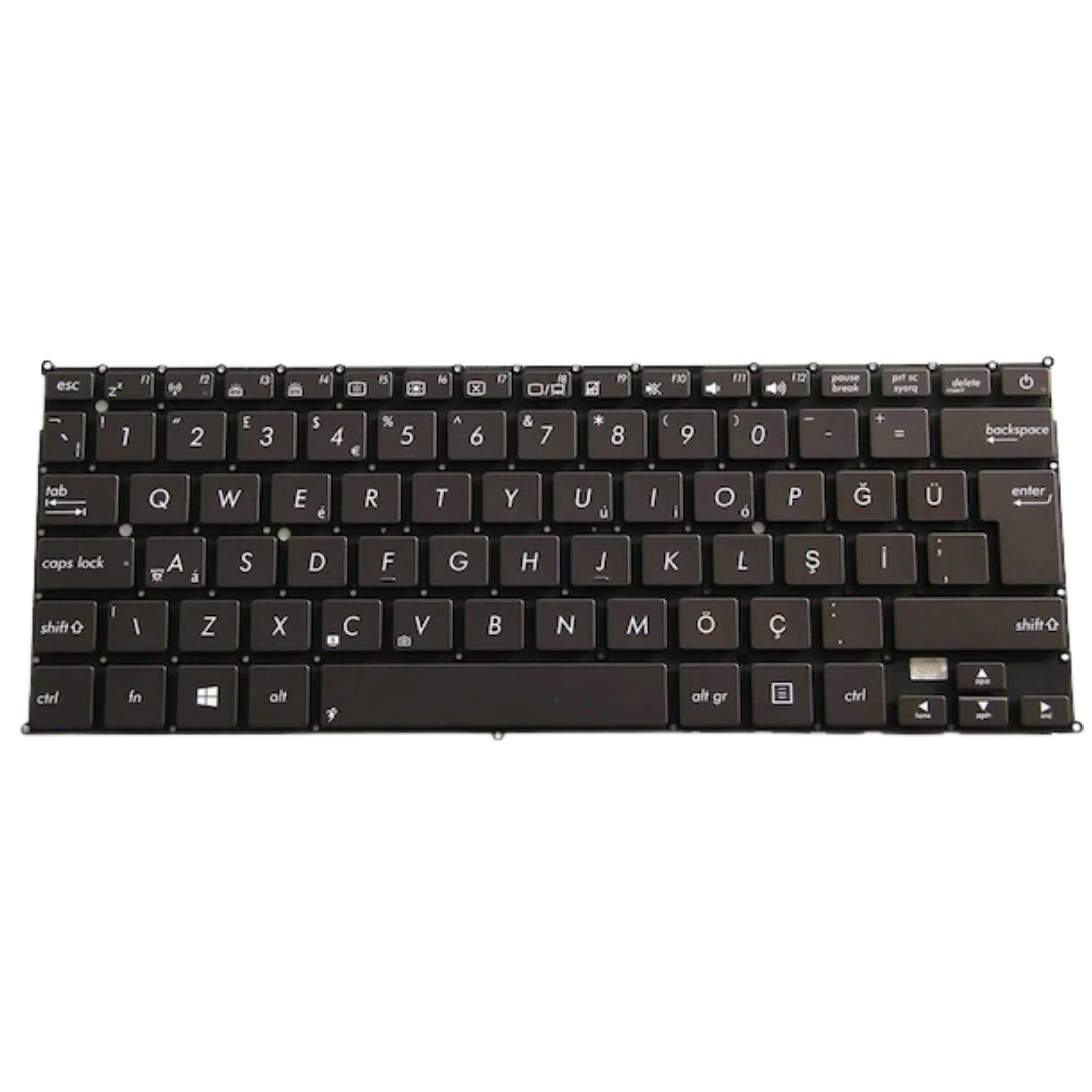 Noteware Asus Compatible Zenbook UX21 Bx21a Laptop Keyboard Turkish QWERTY Keypad