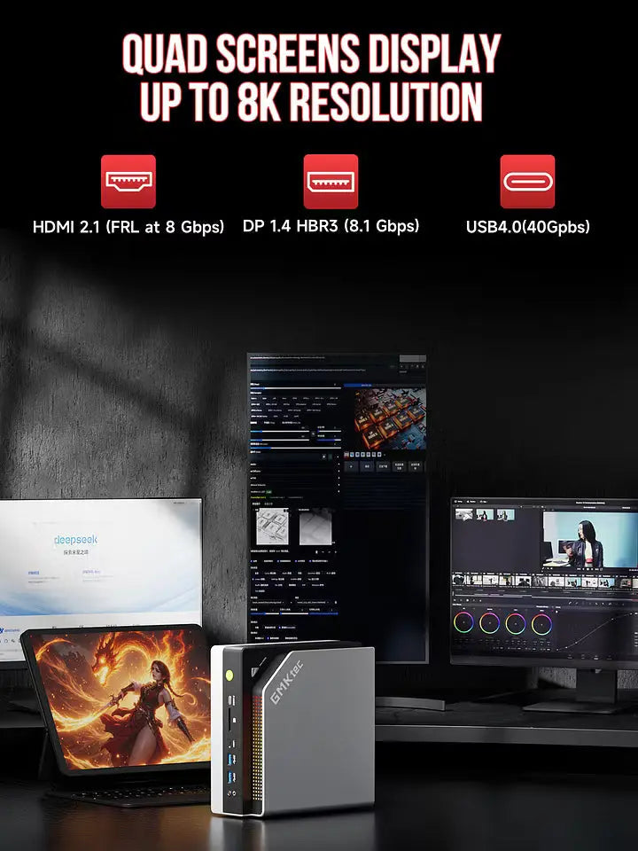 GMKtec EVO-X2 AMD Ryzen™ AI Max+ 395 AI Mini Bilgisayar — Ön Sipariş