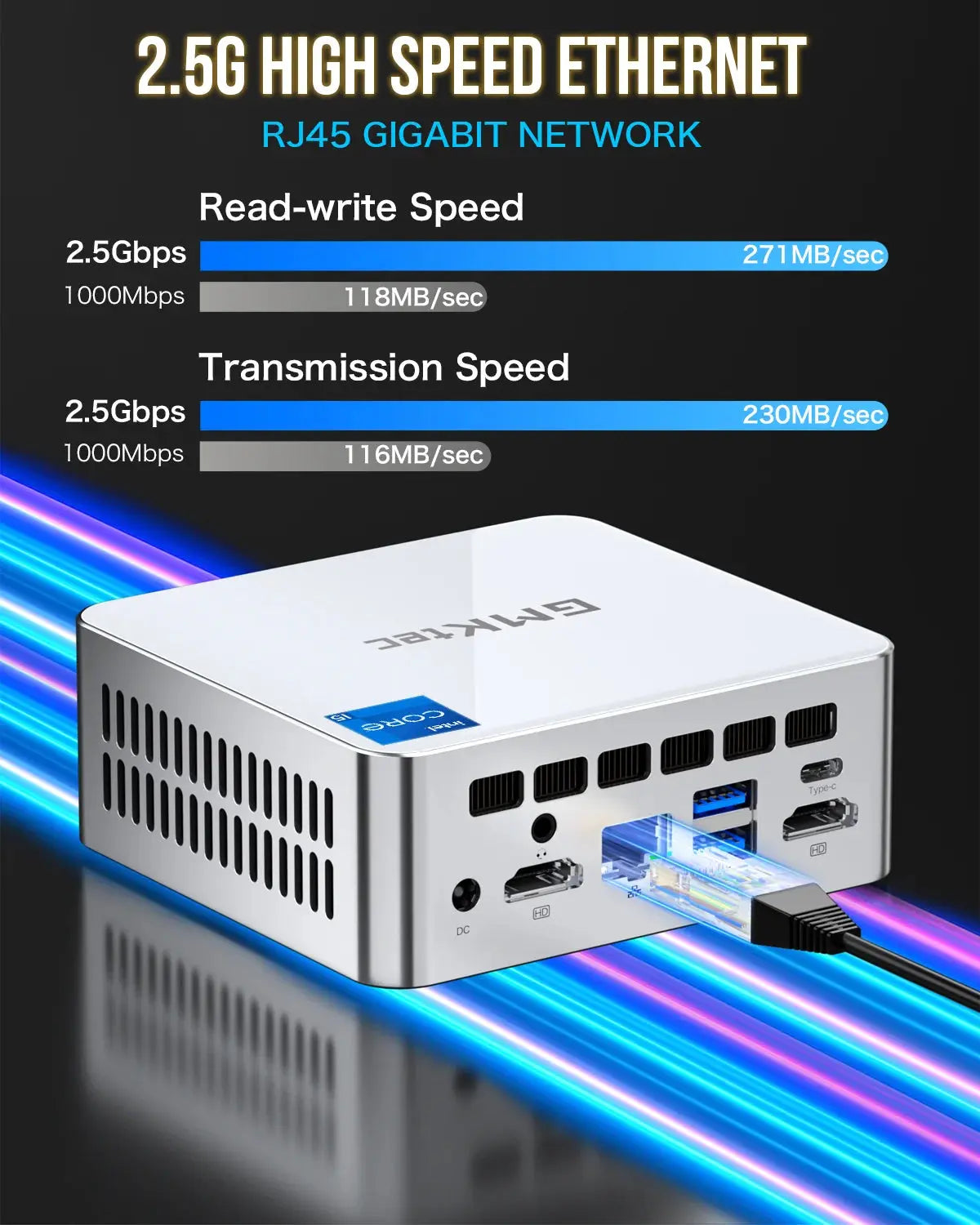 GMKtec NucBox M3 Mini Bilgisayar Intel® 12th Core™ i5 12450H — Ön Sipariş