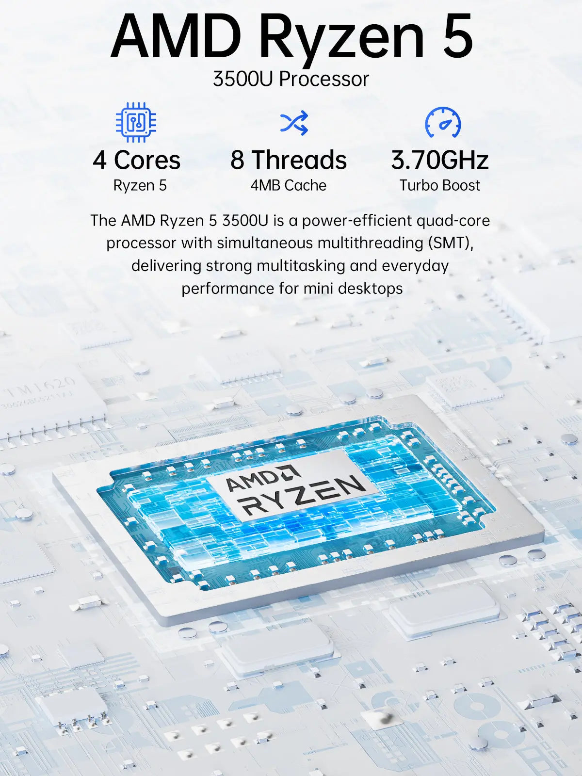 GMKtec G10 AMD Ryzen™ 5 3500U Mini Bilgisayar — Ön Sipariş
