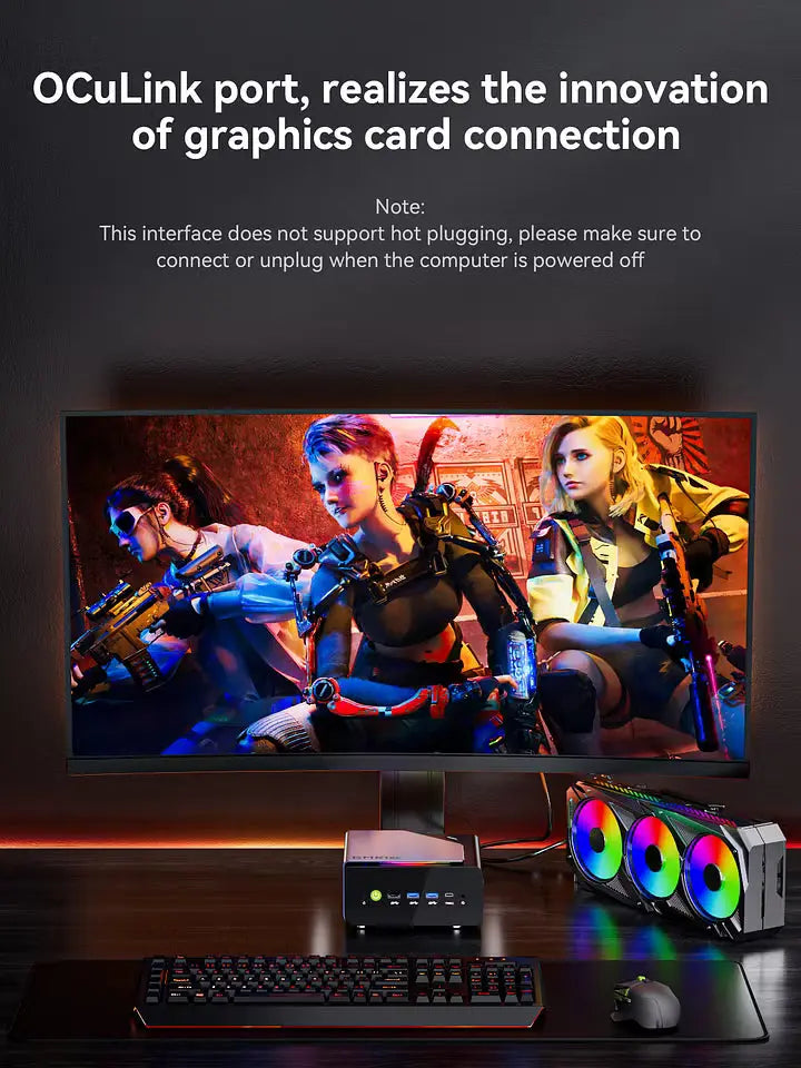 GMKtec K12 AMD Ryzen™ 7 H 255 Gaming Mini Bilgisayar — Ön Sipariş