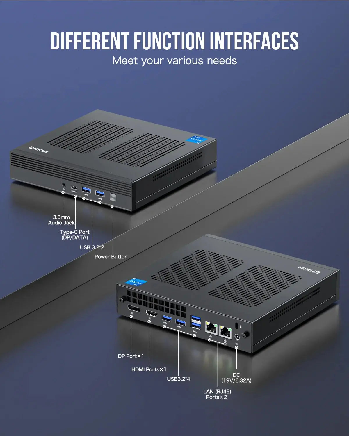 GMKtec NucBox M4 Mini Bilgisayar Intel® 11th Core™ i9-11900H — Ön Sipariş