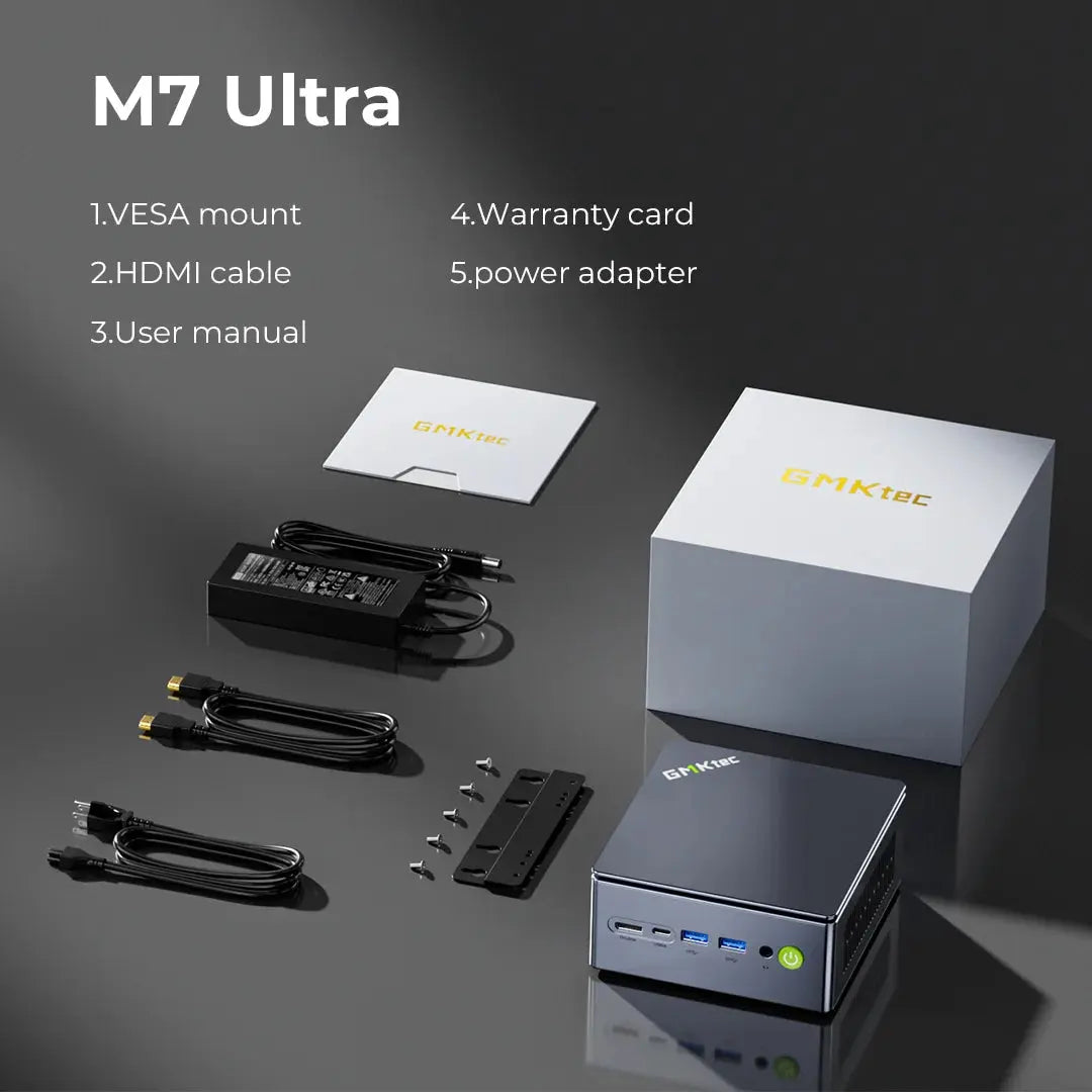 GMKtec M7 Ultra AMD Ryzen™ 7 PRO 6850U Mini Bilgisayar — Ön Sipariş