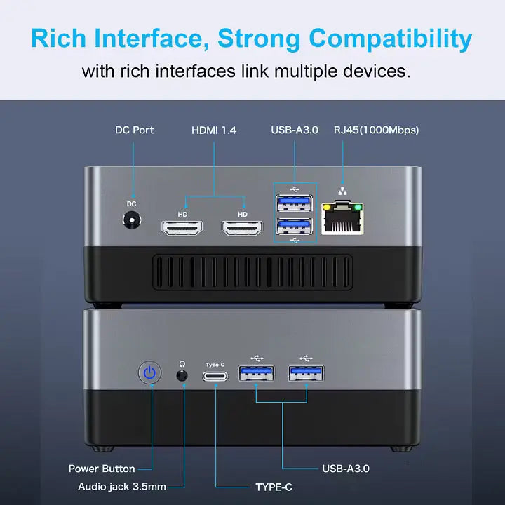 GMKtec NucBox 2 Mini Bilgisayar Intel® Core™ i5 8279U — Ön Sipariş