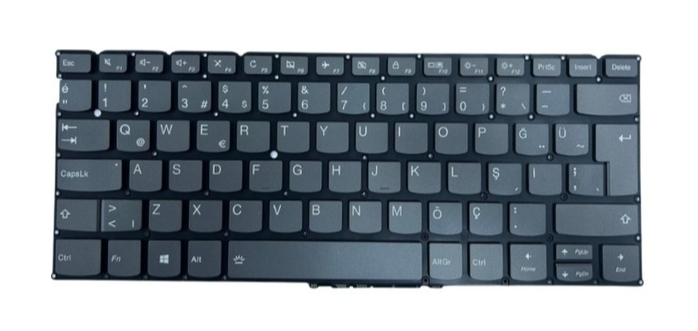 Noteware Original Lenovo Yoga S730-13IWL/13IML and Ideapad 730S Compatible LED Backlit Turkish Keyboard