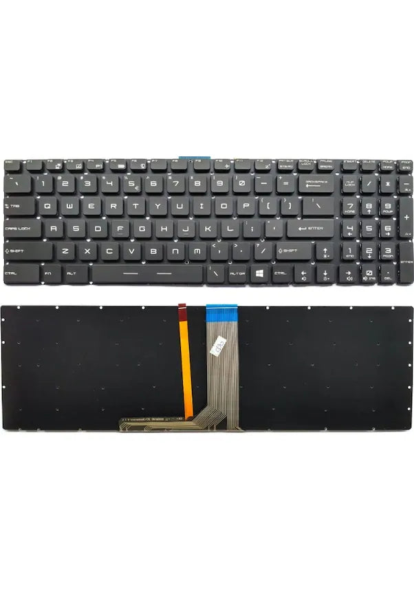 Noteware MSI Uyumlu GT62 / GT72 / GE62 / GE72 / GS60 / GS70 / GL62 / GE75 Uyumlu RGB Ledli Notebook Klavyesi