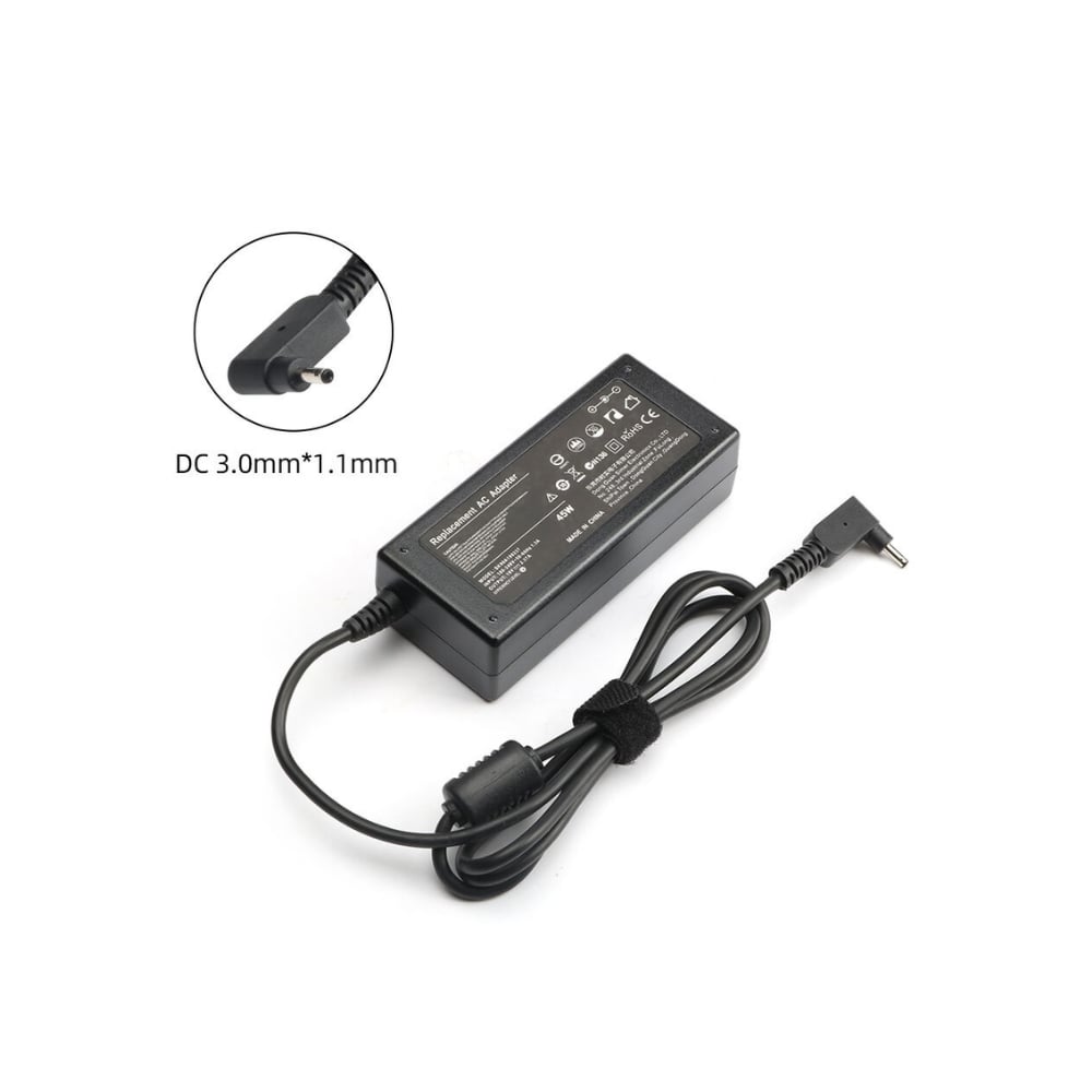 Noteware Acer Uyumlu Aspire 1 3 5 Swift Chromebook Notebook Laptop Şarj Orijinal Adaptörü - 19V 3.42A 65W 3.0x1.1mm