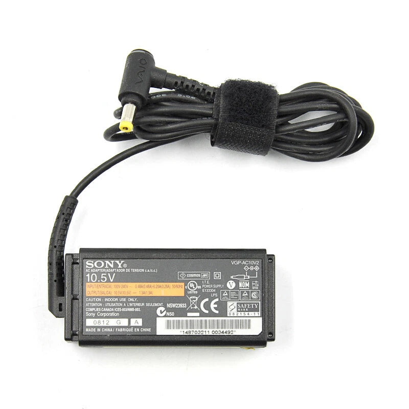 Orijinal Sony Vaio P X Series VGN-P VGN-X VPC-P VPCP Laptop Adaptör 30W 10.5V 2.9A - VGP-AC10V2 VGP-AC10V4 VGP-AC10V5 VGP-AC10V6 ADP-30KH - 4.8mm x 1.7mm