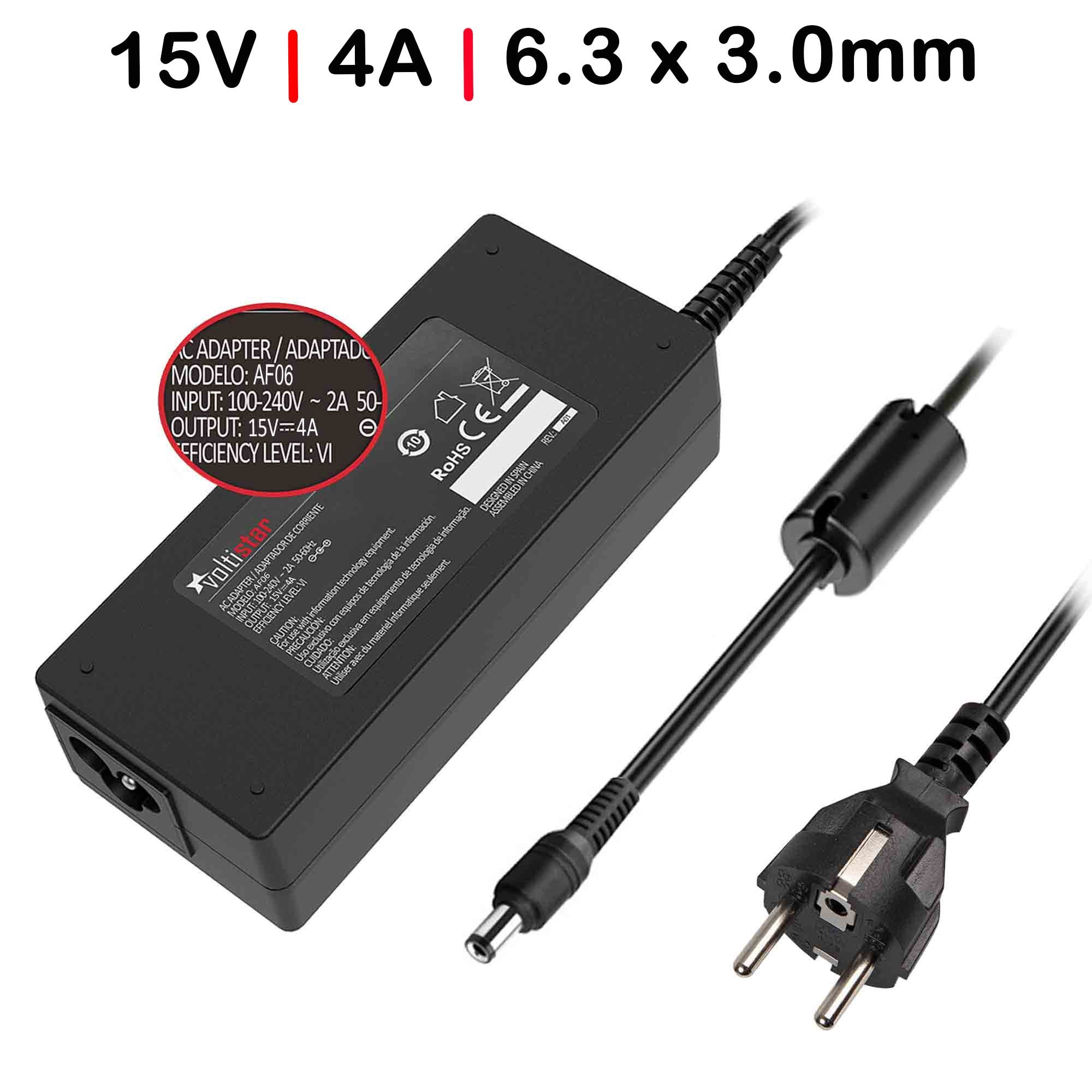 Toshiba 15V 4A 60W AC Adaptör Laptop Şarj Cihazı 6.3x3.0mm