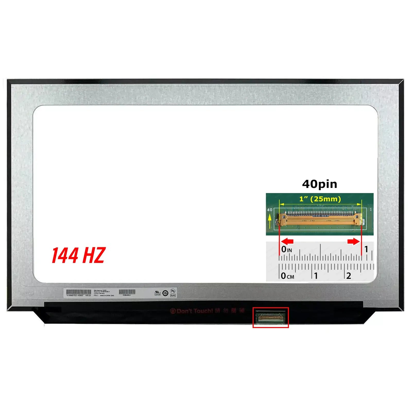 NV173FHM-NX1 V8.0 17.3 40PIN Fhd IPS 144Hz  Slim Led Laptop Ekranı