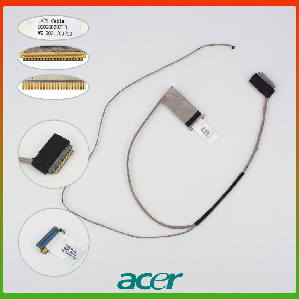 Noteware Acer Uyumlu Aspire E15 ES1-511 ES1-523 ES1-532 LCD LED LVDS Flex Ekran Kablosu - DC020020Z10