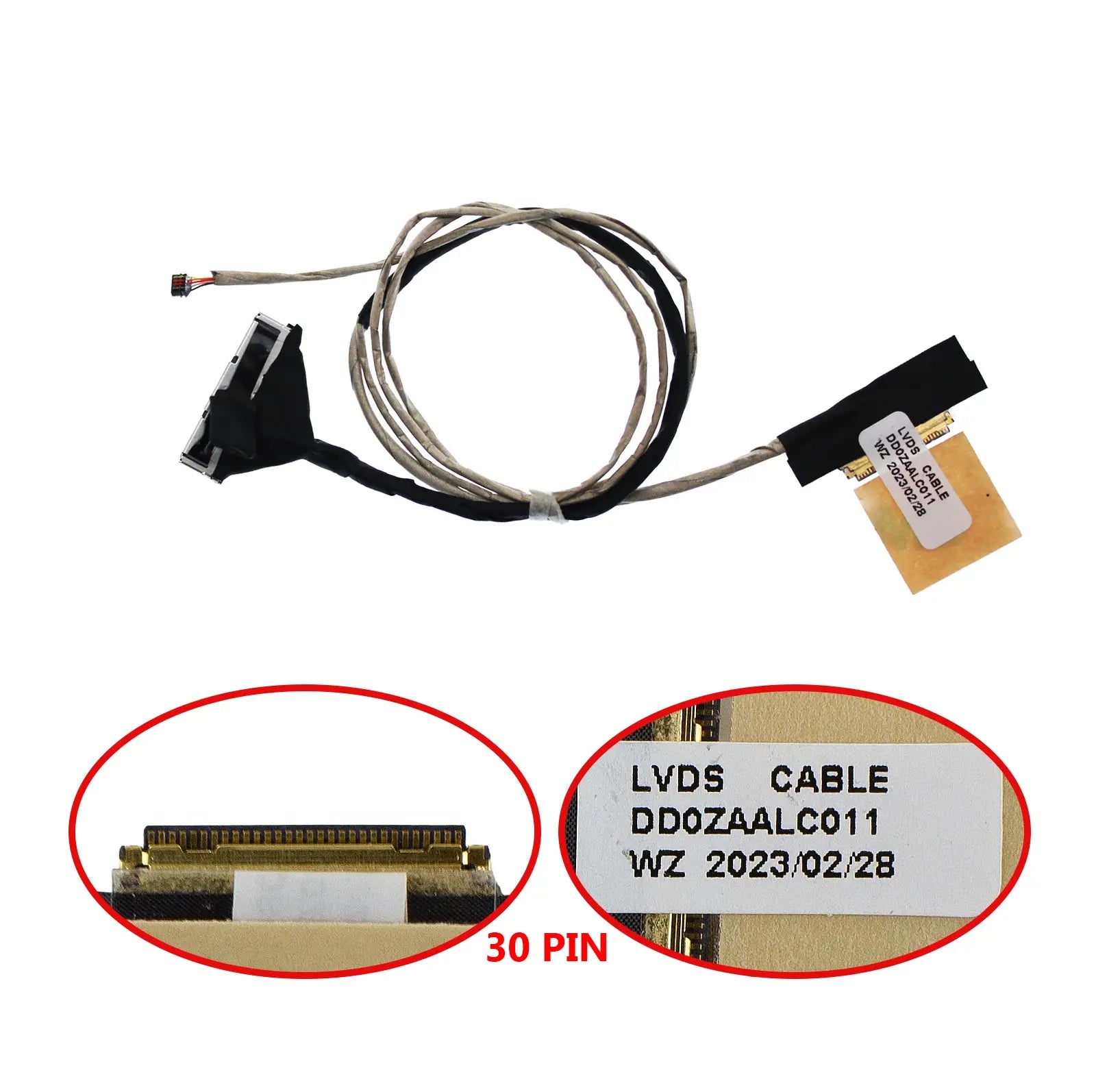 Noteware Acer Uyumlu Aspire E5-523 E5-533 E5-575 E5-576 F5-573 F5-573G TravelMate P259-M LCD LED LVDS Flex Ekran Kablosu - DD0ZAALC011