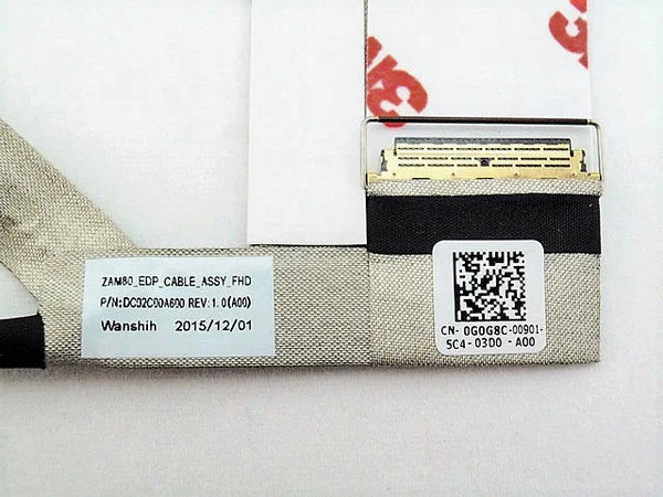 Noteware Dell Uyumlu Latitude E5550 5550 E5450 ZAM80 LCD LED LVDS Ekran Kablosu - DC02C00A600