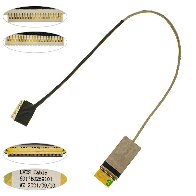 Orijinal HP ProBook 4430s 4431s 4530s 4531s LCD Ekran Kablosu 6017B0269101 LVDS