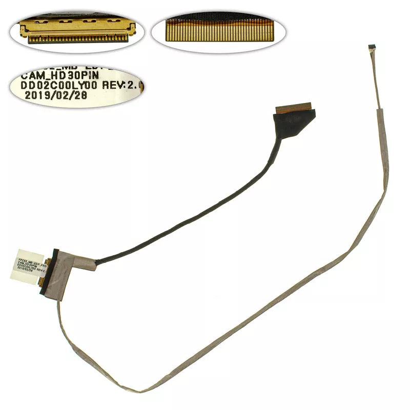 Noteware HP Compatible 5 15-DK OEM DC02C00LY00 LVDS Flex Cable