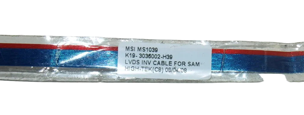 Noteware MSI Uyumlu MS-6837D M655 EX600 MS-16362 MS-1039 LCD LED LVDS Flex Ekran Kablosu - K19-3036002-H39 15in