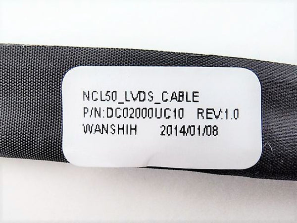 Noteware Toshiba Uyumlu Satellite L500 L500D L505 L505D Kameralı LCD LED LVDS Flex Ekran Kablosu - DC02000UC10