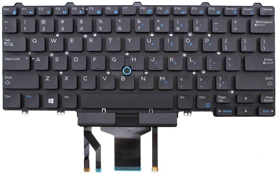 Noteware Dell Compatible Latitude E5450 E5470 E7450 E7470 7480 7490 5480 Led Turkish Laptop Keyboard