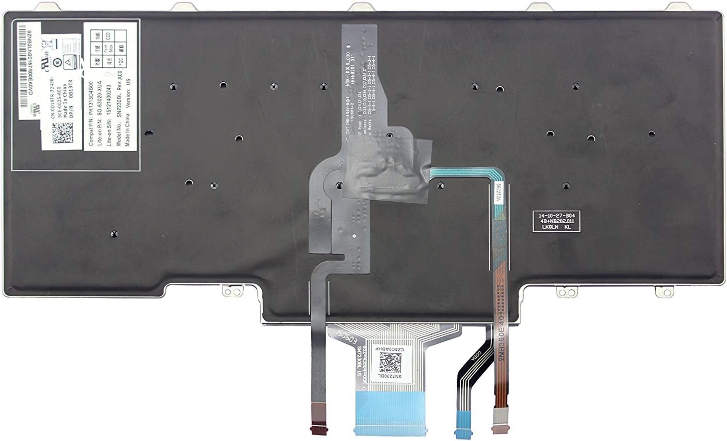 Noteware Dell Compatible Latitude E5450 E5470 E7450 E7470 7480 7490 5480 Led Turkish Laptop Keyboard