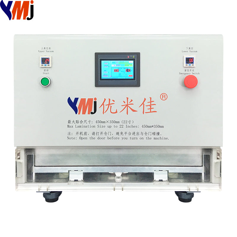 22 inç için kırık ekran onarım otomatik Oca ekran vakum laminasyon Makinası