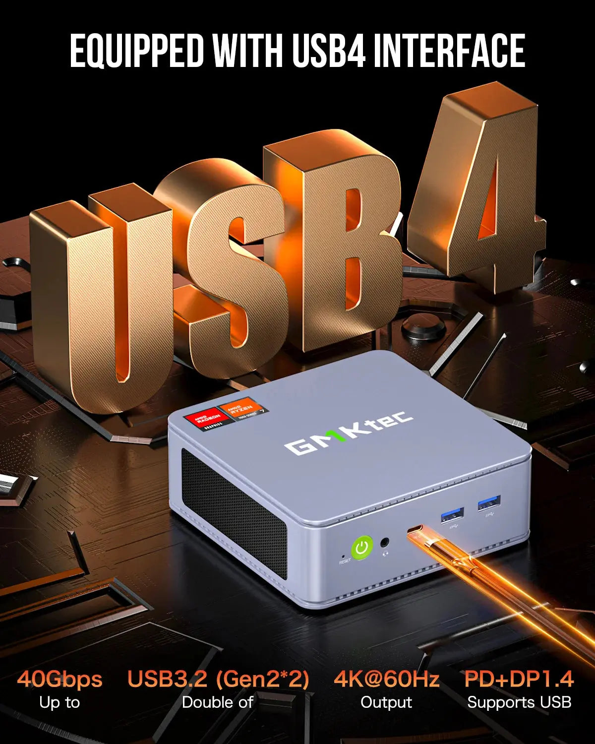 GMKtec NucBox K6 Mini Bilgisayar AMD Ryzen™ 7 7840HS — Ön Sipariş