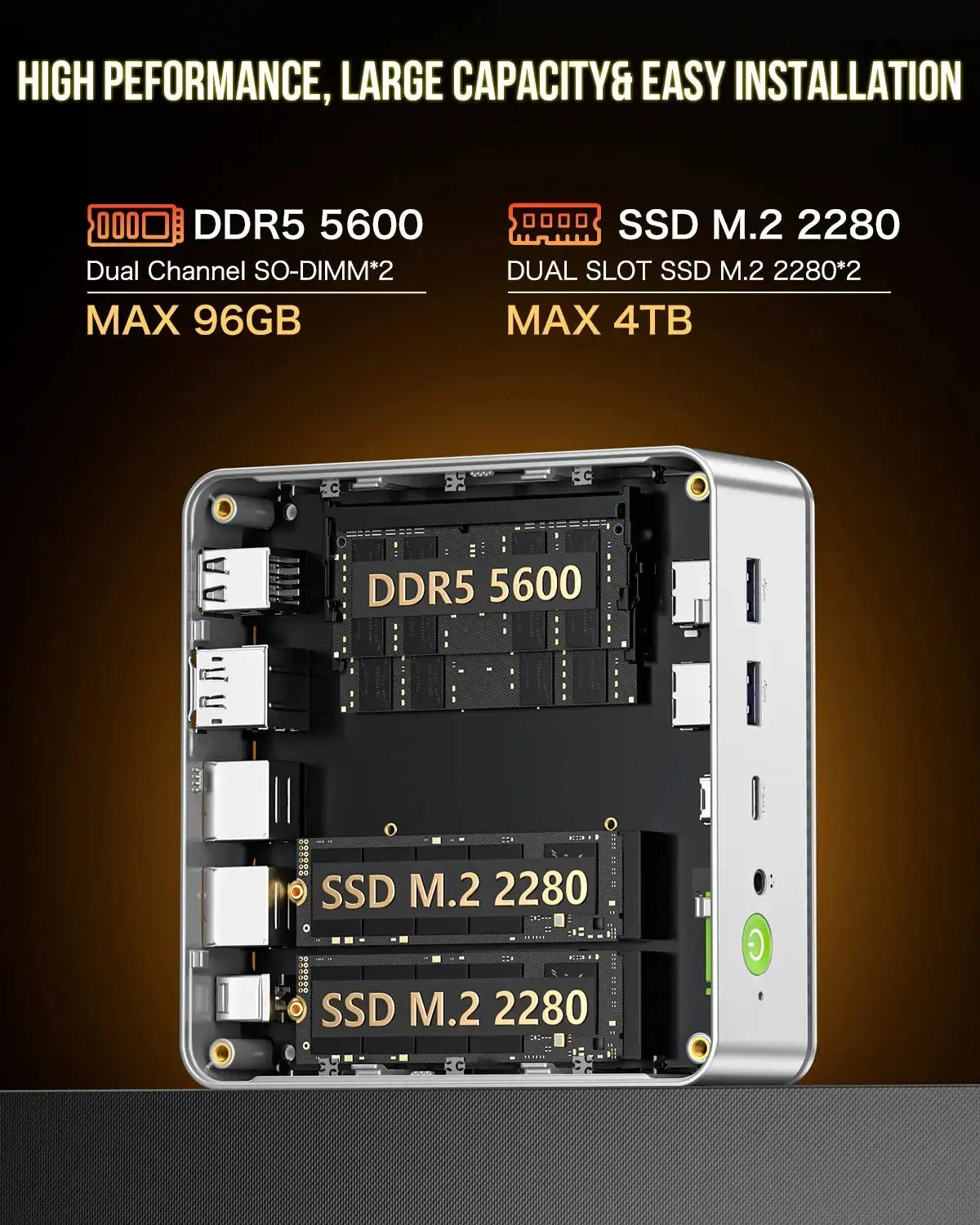 GMKtec K9 Intel® Ultra 5 125H Mini Bilgisayar — Ön Sipariş