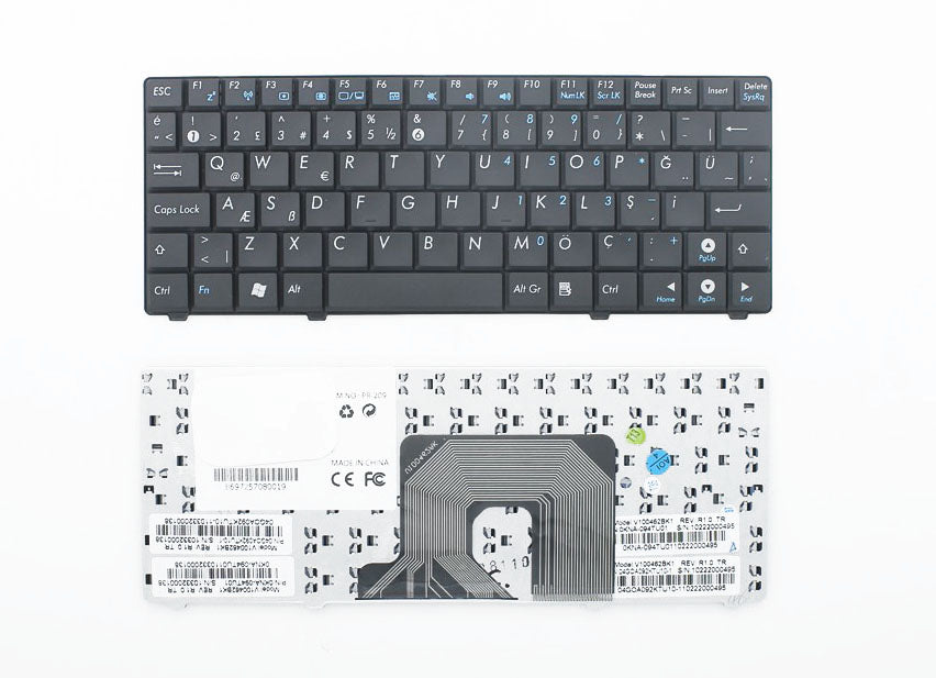 Noteware Asus Uyumlu  900HA / 901HA / 900SD / 900XA Laptop Klavye Tuş Takımı – TR Türkçe