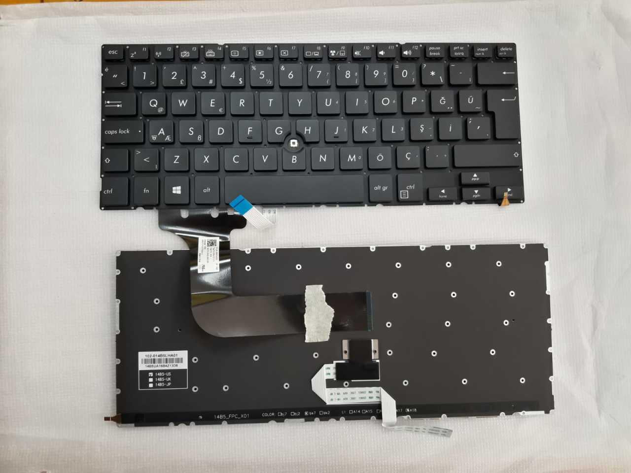 Noteware Asus Uyumlu BU403UA-TR762SD 102-014B5LHA01 BU201 BU203 Laptop Klavyesi Tuþ Takýmý