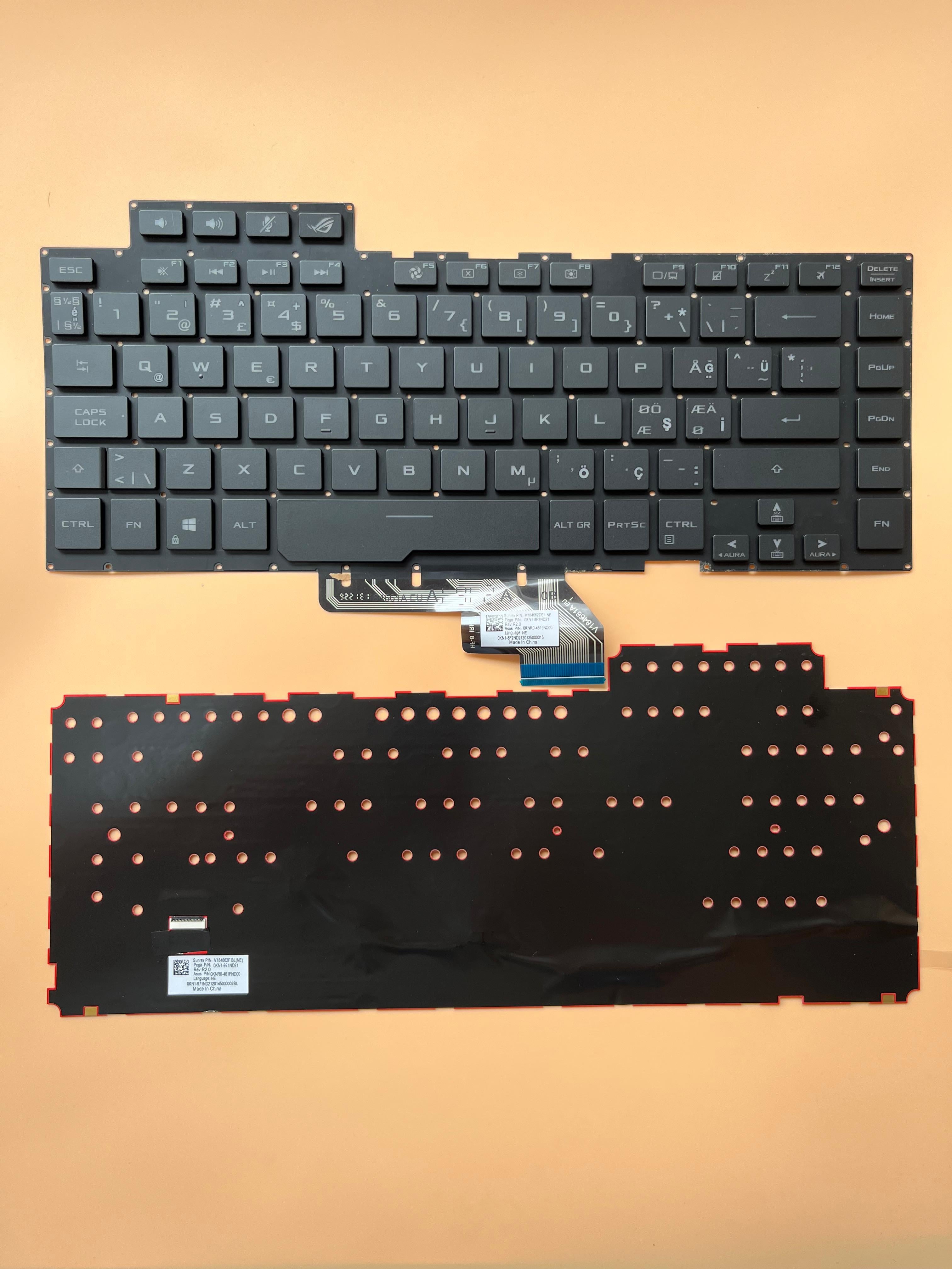 Noteware Asus Uyumlu GA502 G GU502 GX502 GU502 GV GM502 NOTEBOOK KLAVYE