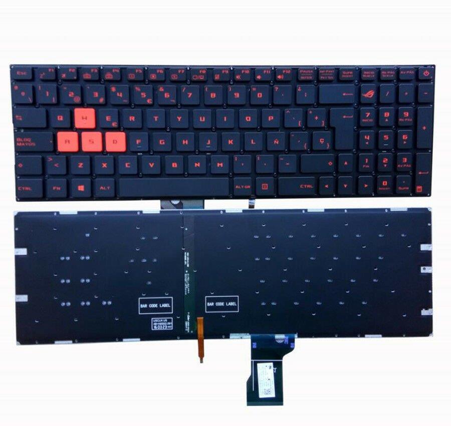 Noteware Asus Uyumlu GL702  GL502 GL502V GL502VM GL502VT GL502VY Ýngilizce Laptop Klavye