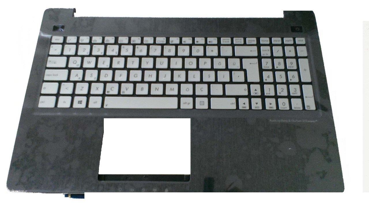 Noteware Asus Uyumlu Gri Ledli Orjinal Kasalý N550LF N550J N550JA N550JK N550JV N550JX Laptop Klavye Tuþ Takýmý