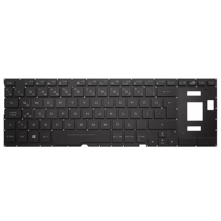 Noteware Asus Compatible Rog Zephyrus Compatible Gx531Gs-Ah76. Gx531Gv-Es007T Laptop Keyboard Illuminated Keypad