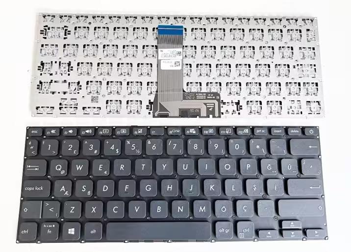 Noteware Compatible Asus X412D X409 S412 Notebook Keyboard - Keypad Black - TR