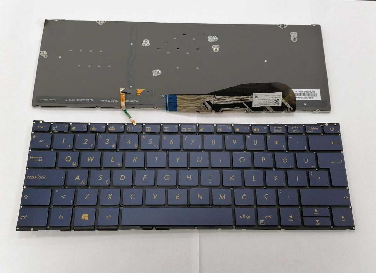 Noteware Compatible Asus Zenbook 3 Compatible UX390U UX390UA UX390UA-GS074T TR Notebook Turkish Keyboard