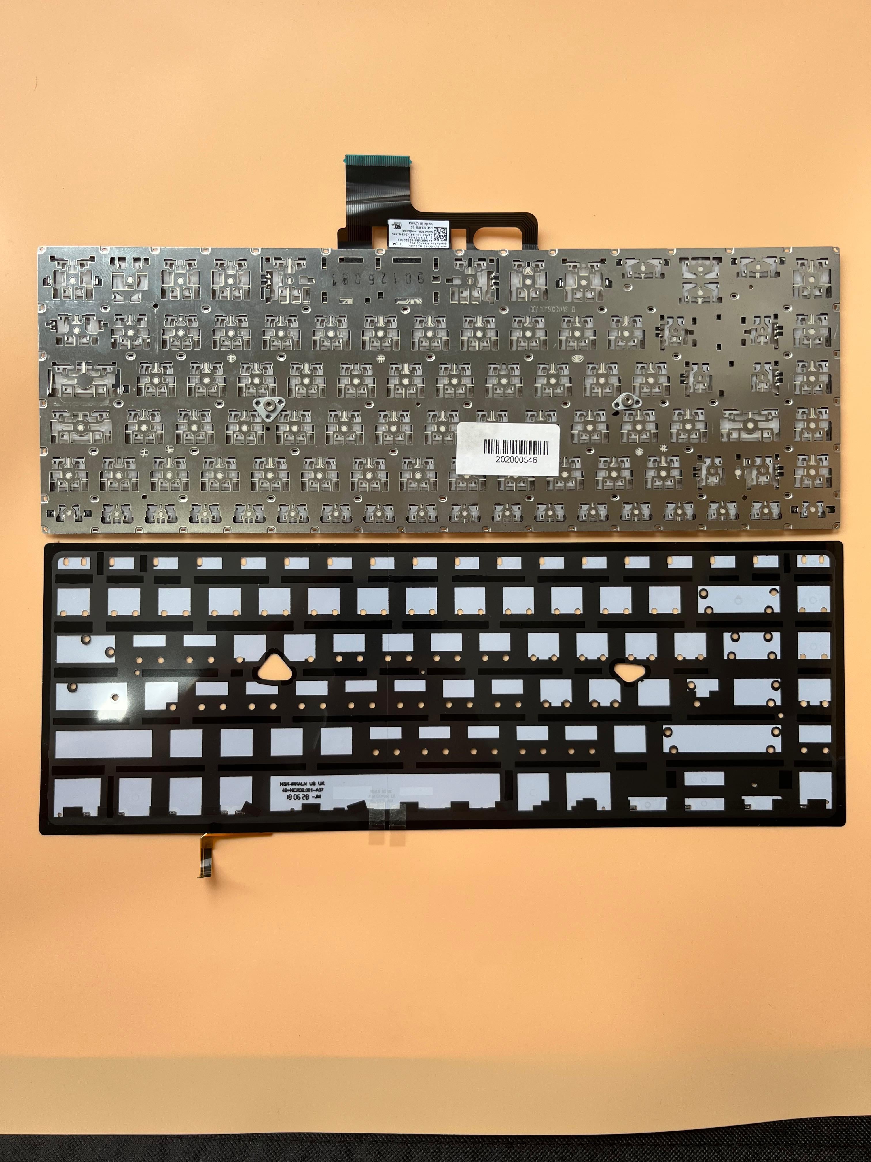 Noteware Asus Compatible ZenBook Pro Compatible15 UX550UA-Turkish Laptop Keyboard with LED