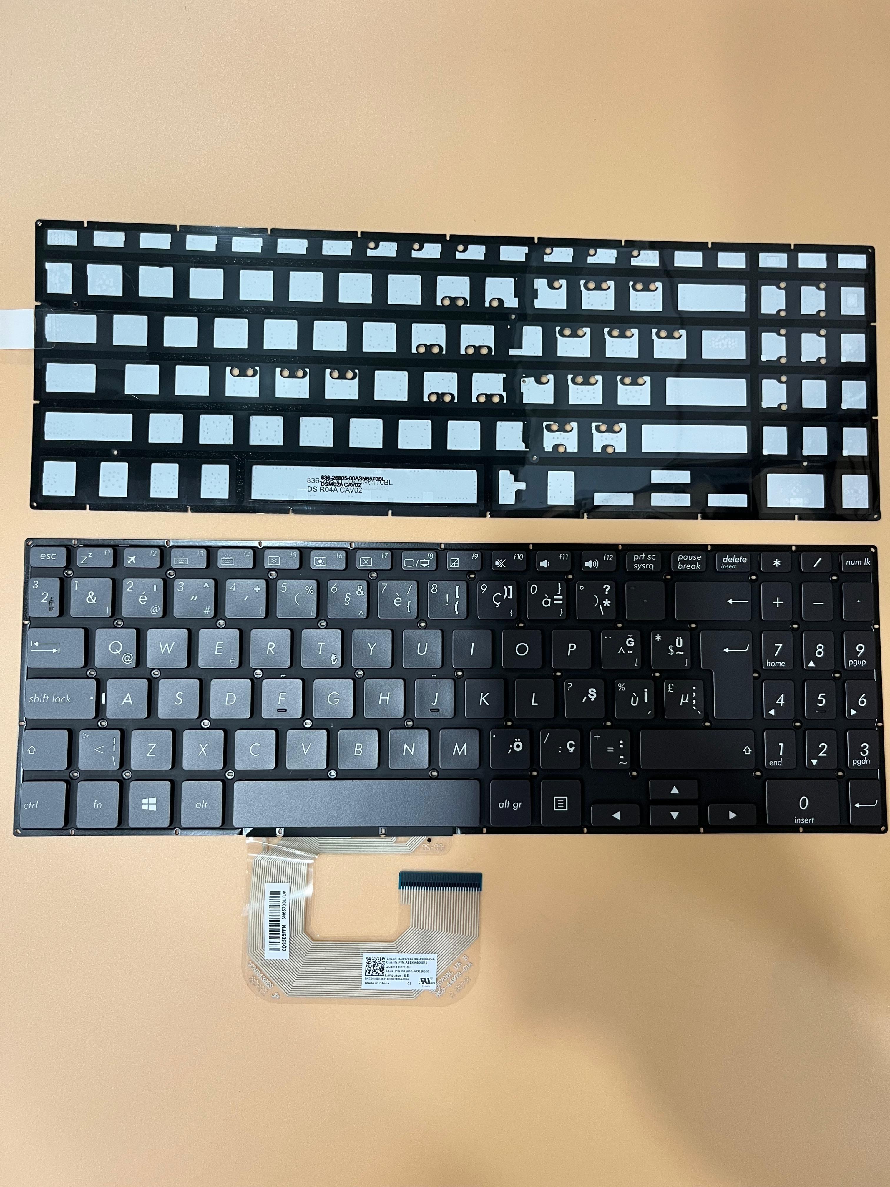 Noteware Compatible Asus Zenbook Compatible Q525UA UX561UA UX561UN Q505UA UX561 Laptop Keyboard Illuminated