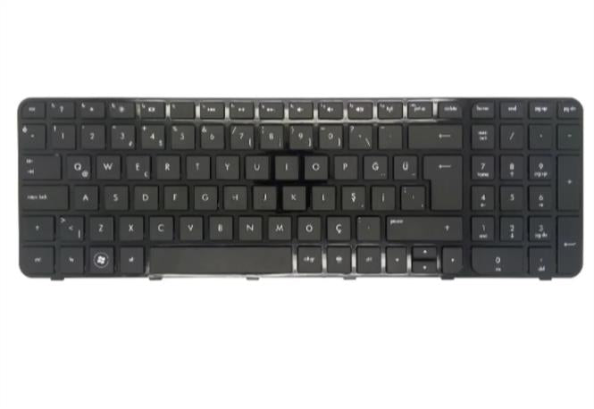 Noteware HP Uyumlu Pavilion G6-2000 G6-2100 G6-2200 G6-2300 Türkçe Q Klavye - Siyah