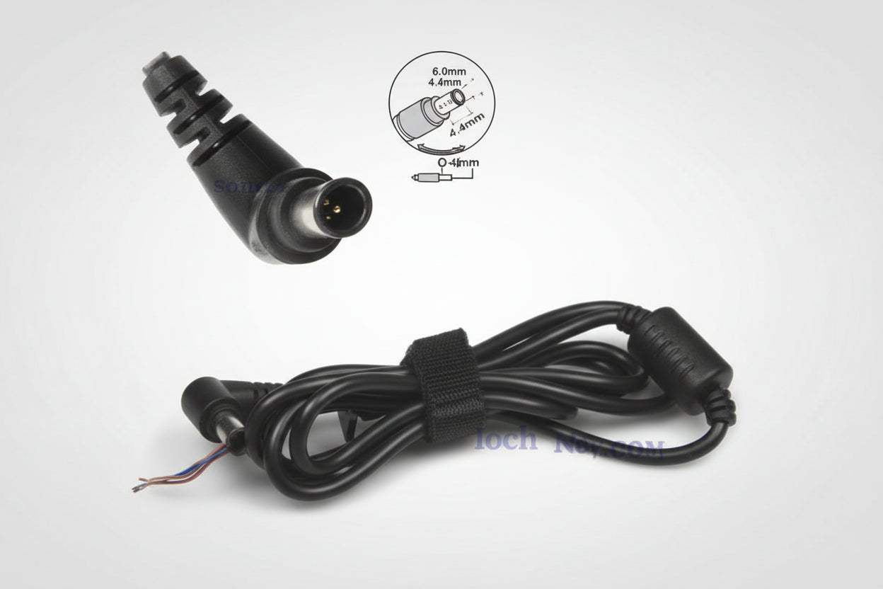 Noteware Sony Compatible Notebook Adapter Repair Cable 6.5*4.4mm - 6.0x4.4mm