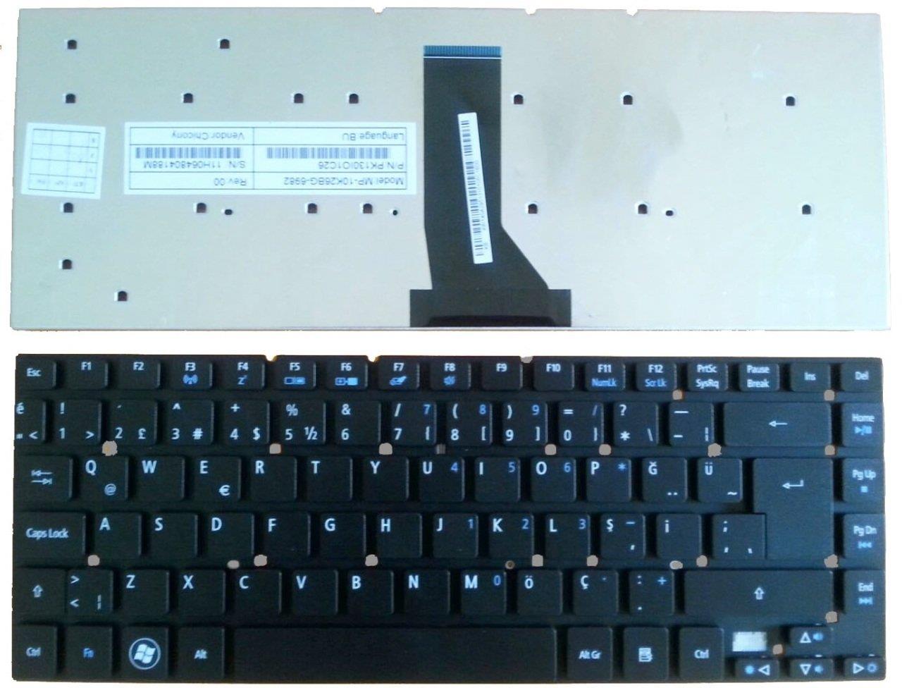 NotewareAcer Compatible Aspire Compatible E5-471G. E5-471P. E5-471PG Notebook Keyboard