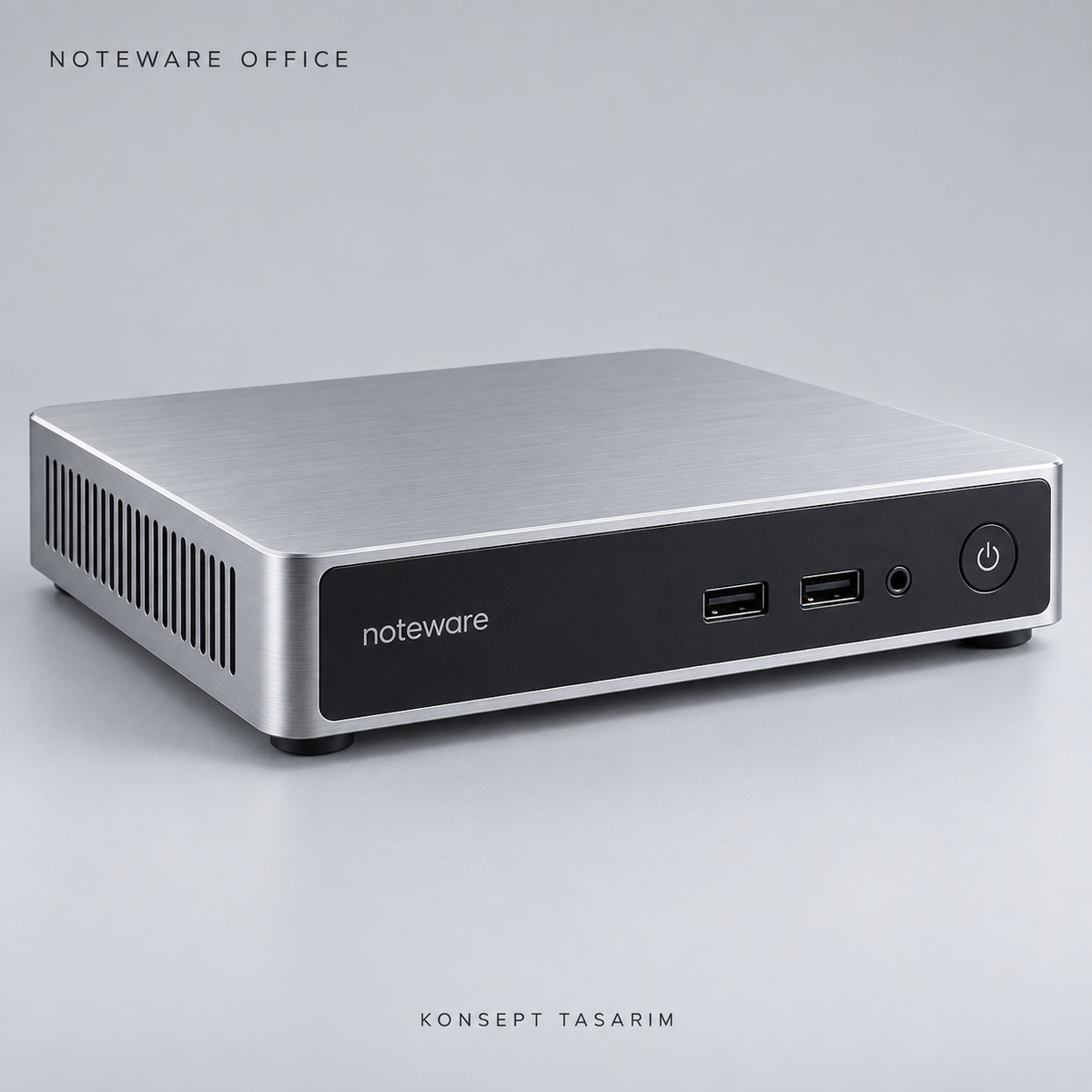 Noteware office-hero — konsept tasarım; nihai ürün doğrulaması bekleniyor