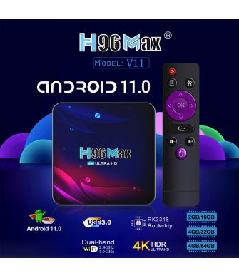 H96 Max V11 RK3318 DDR3 4GB RAM 32GB ROM Android 11 TV box