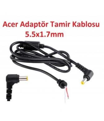 Acer 5.5x1.7mm Dc Kablo, Adaptör Tamir Kablosu